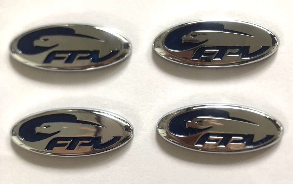 FPV Ford Xr6 Xr8 Chrome Decal Logo Badge Wheel Rim 18" 19" inch Set of 4 Quality