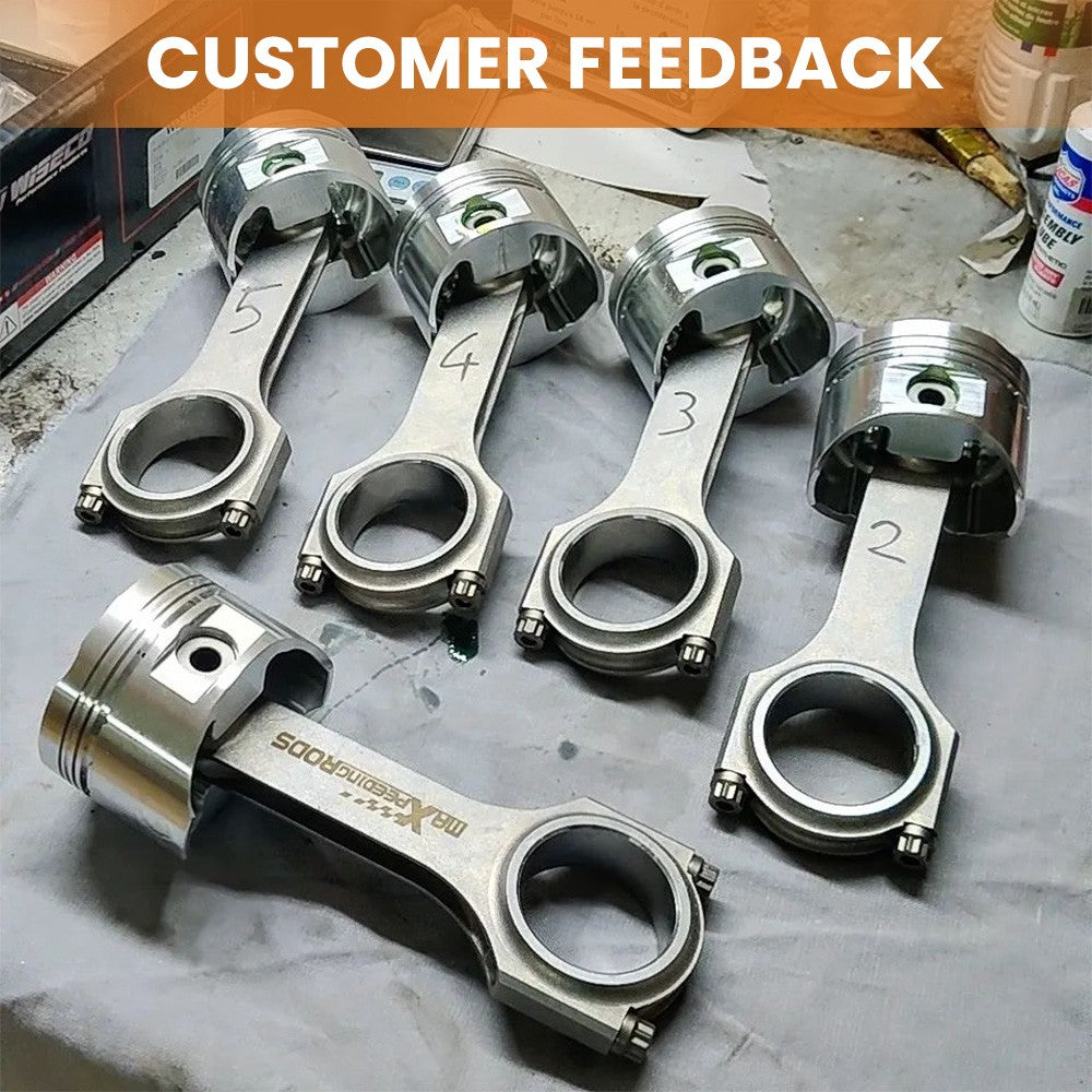 5 Connecting Rods Conrods for Volvo 850 C70 V70 T5 2.3 ARP Pleuel Bielle 139.5mm