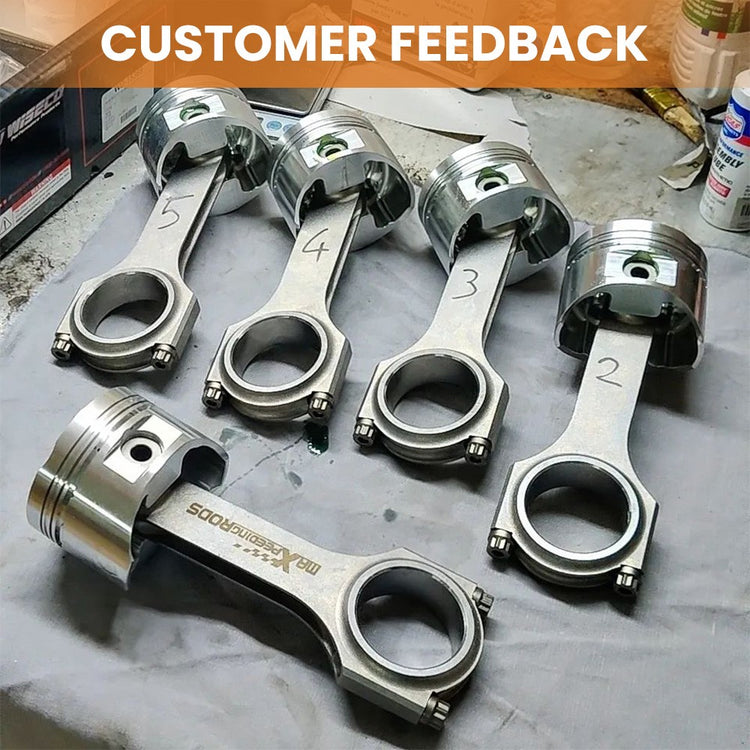 5 Connecting Rods Conrods for Volvo 850 C70 V70 T5 2.3 ARP Pleuel Bielle 139.5mm