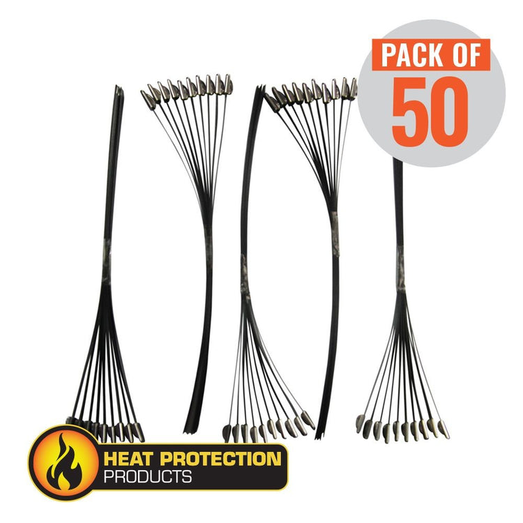 Exhaust Wrap Stainless Steel Locking Ties 355mm (14 Inch) Long Heavy Duty Qty 50