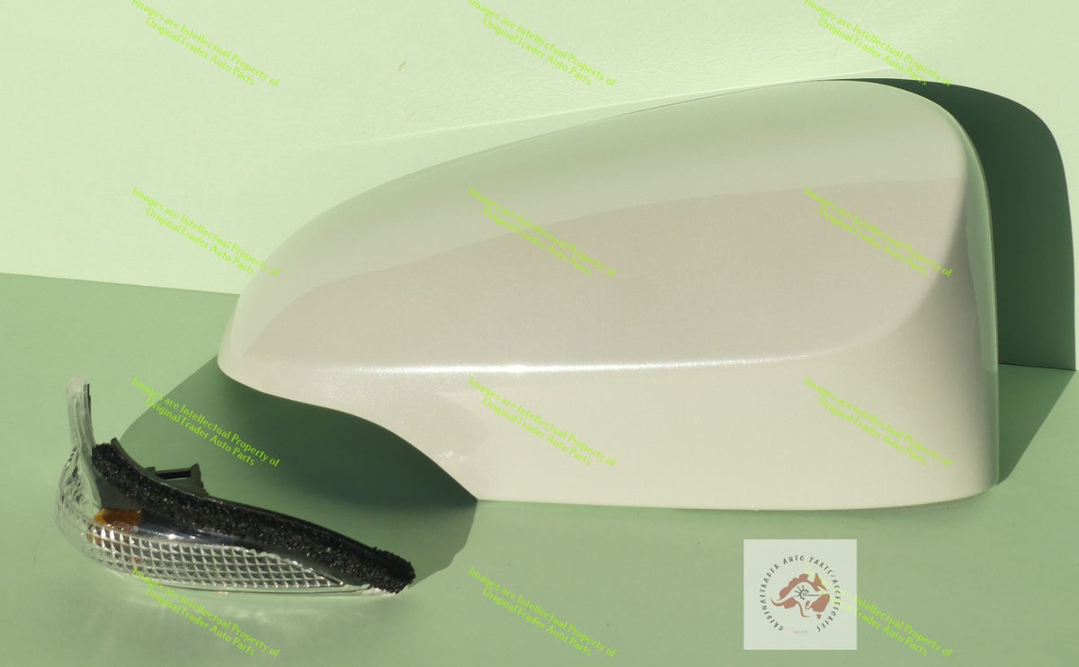 Right Side Mirror Case Cap Cover for Toyota Corolla E180 Crystal Pearl White 070