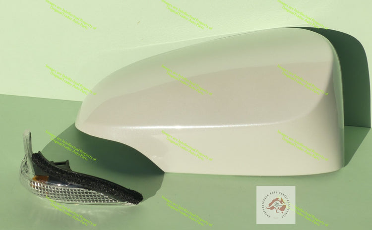Right Side Mirror Case Cap Cover for Toyota Corolla E180 Crystal Pearl White 070