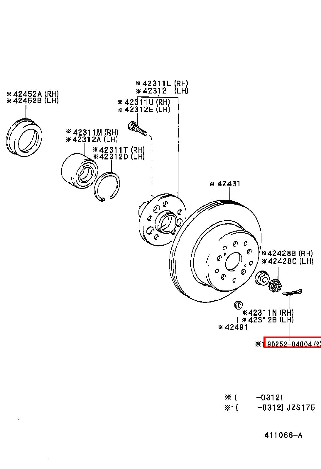 Genuine Regius RCH47 RCH41 LXH43 KCH46 KCH40 Axle Shaft Nut Cotter Pin