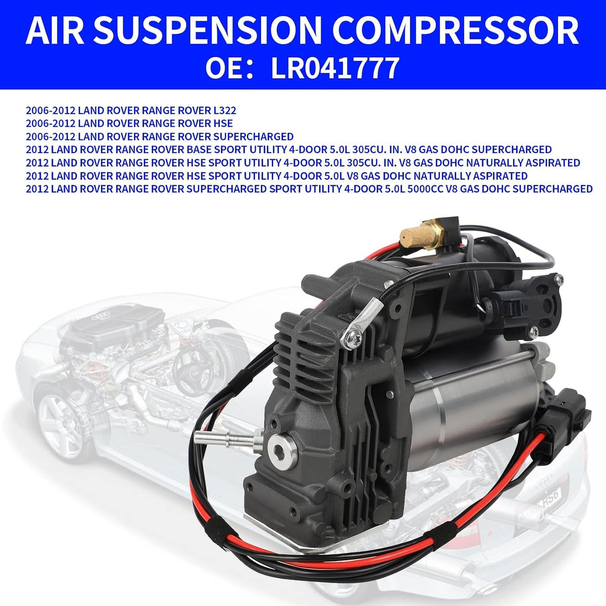 Compatible with Air Suspension Compressor Rang Rover L322 949-920 LR041777