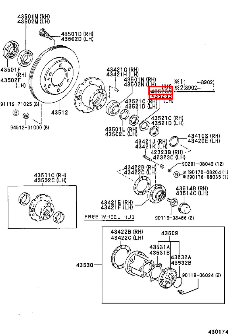 Genuine Dyna LY230 LY220 Dyna ToyoAce KDY220 Front Wheel Bearing Lock Tab Washer
