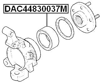 Front Wheel Bearing 44X82.5X37 Fits Land Rover LR041425, RFC000010