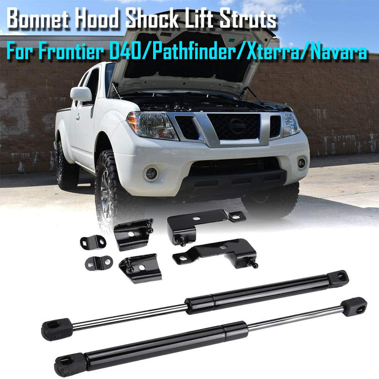 Front Hood Bonnet Shocks Lifter Struts Gas Lift For Nissan Navara D40 2005-2014