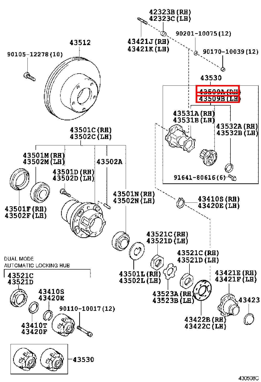 Genuine LandCruiser VDJ79 VDJ78 VDJ76 Front Free Wheel Hub Cap