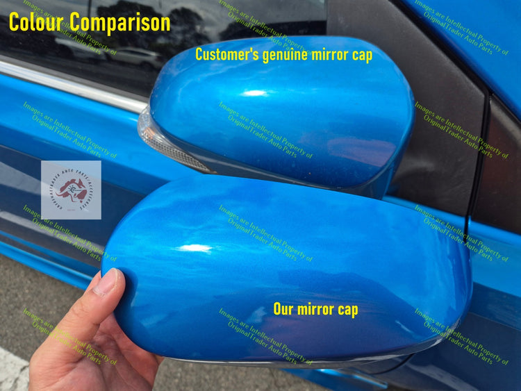 Left Door Mirror Cap Housing for Toyota Corolla *E180 Series 1 Tidal Blue 8T7*