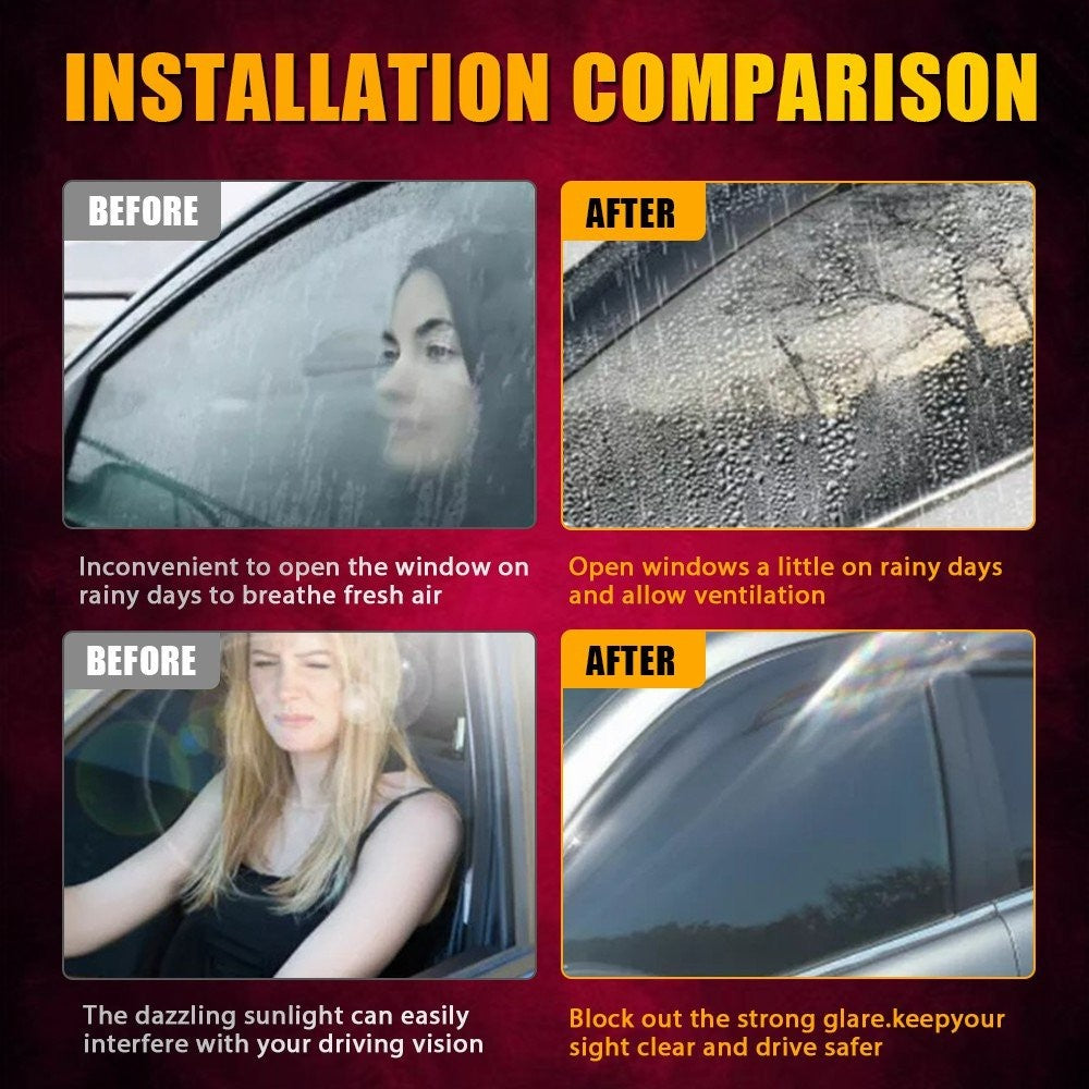4PCS Luxury Weather shields Weathershields for Mazda CX3 CX-3 DK 2015-2024 POST
