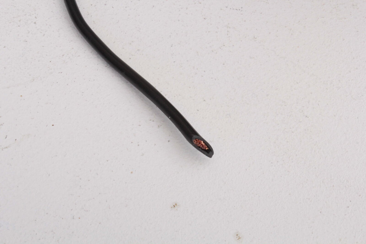 OEX ACX0750-3M Black Single Core Auto Cable 20A Wire 5mm x 2.9mm2 3 Metre Roll