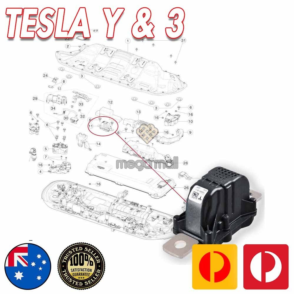 Voltage Battery Disconnect Pyrofuse Pyro Fuse For Tesla Model 3 Y #106468900J