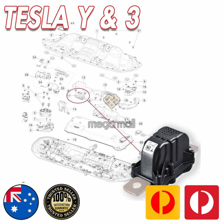Voltage Battery Disconnect Pyrofuse Pyro Fuse For Tesla Model 3 Y #106468900J