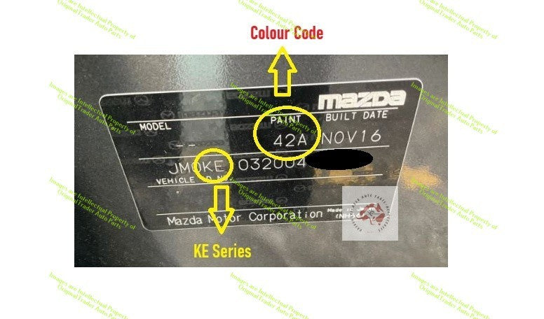 Right Door Mirror Cap Case for Mazda CX-5 CX5 KE Series 2 Meteor Grey Mica 42A