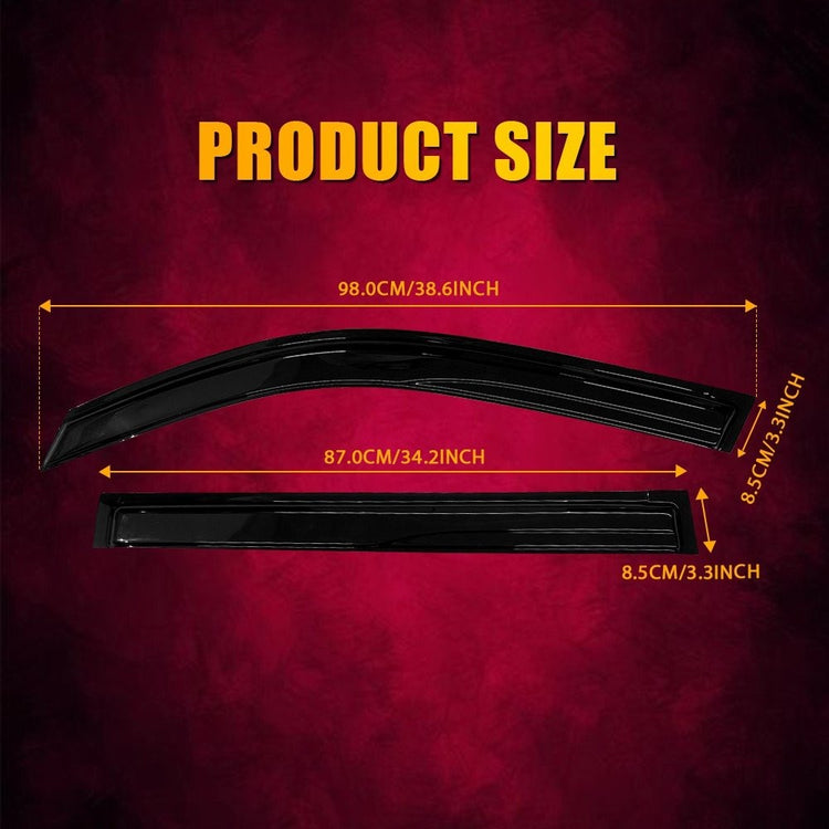Weather shields Weathershields for Toyota Landcruiser LC200 2007-2021 Sun Visors