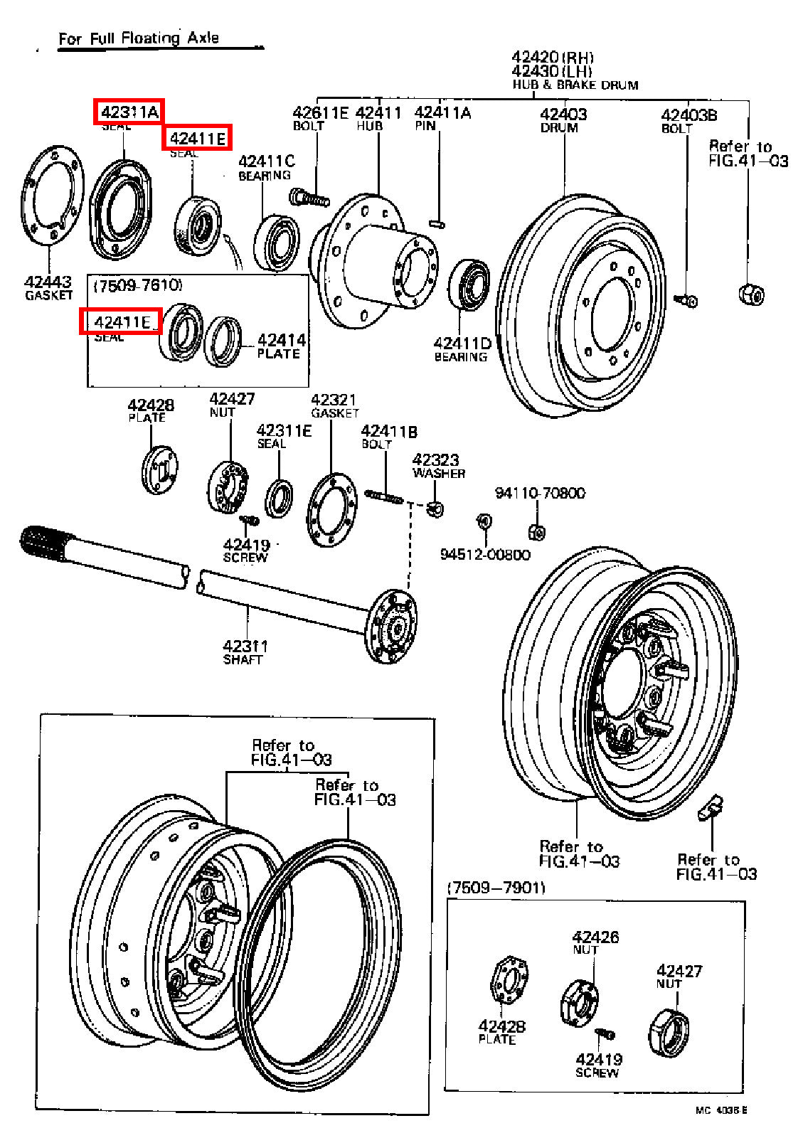 Genuine LandCruiser VDJ79 VDJ78 VDJ76 Wheel Bearing Hub Oil Seal