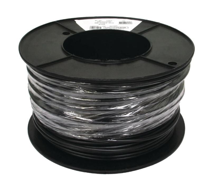 OEX ACX0761L Black 6mm Single Core Cable 30 Amp 12 Volt Wire 100m Roll