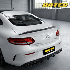Carbon Fibre High Kick Rear Spoiler Mercedes C-Class C63S C205 Coupe 2015-2021