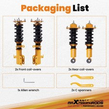 Coilover Suspension Set for Toyota Corolla E120 Matrix 2003-2008