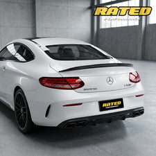 Carbon Fibre High Kick Rear Spoiler Mercedes C-Class C63S C205 Coupe 2015-2021