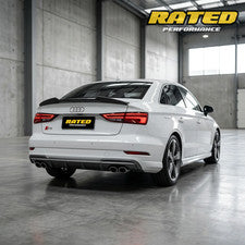 Carbon Fibre Rear Boot Spoiler S3 Style for Audi A3 8V Sedan 2014-2020