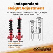 Lowering Coilover Kit for Holden VY VZ Commodore Sedan 02-07 24-Level Damping
