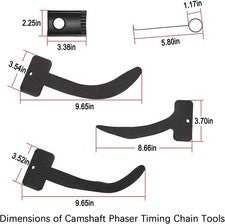 Camshaft Phaser Timing Chain Tools Fits 2012-2017 Jeep, Dodge, VW 3.6L Engines