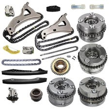 Timing Chain Kit & Camshaft Adjusters Set For Mercedes M278 E500 GL450 4.7L V8