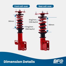 Coilover Spring & Shock Assembly for Subaru Impreza WRX GC8 GF5,GF6,GF8 92-00