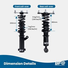 Street Coilover Suspension For Mitsubishi 380 (DB) 2005-2008 06 07