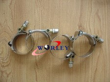 6 x 2" Inch / 51mm Inside Dimension Steel T-Bolt Silicone Hose Clamp (58-63mm)