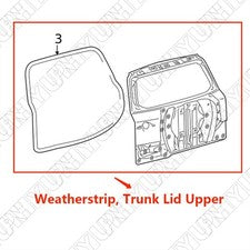 Rear Trunk Tailgate Weatherstrip Molding Rubber Seal For Toyota RAV4 2006-2012