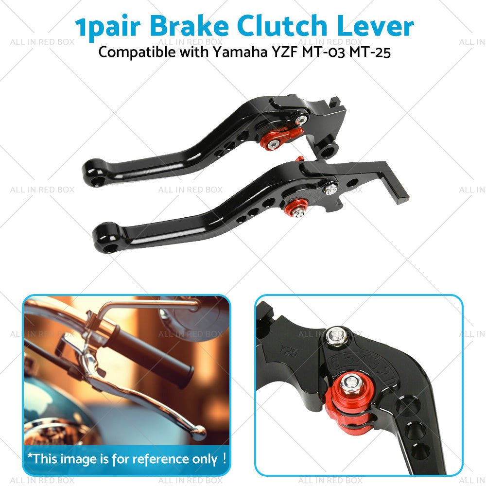 Short Clutch Brake Levers CNC Suitable for Yamaha YZF R3 R25 MT03 MT25 2014 - 2021 - Frazy's Auto Parts