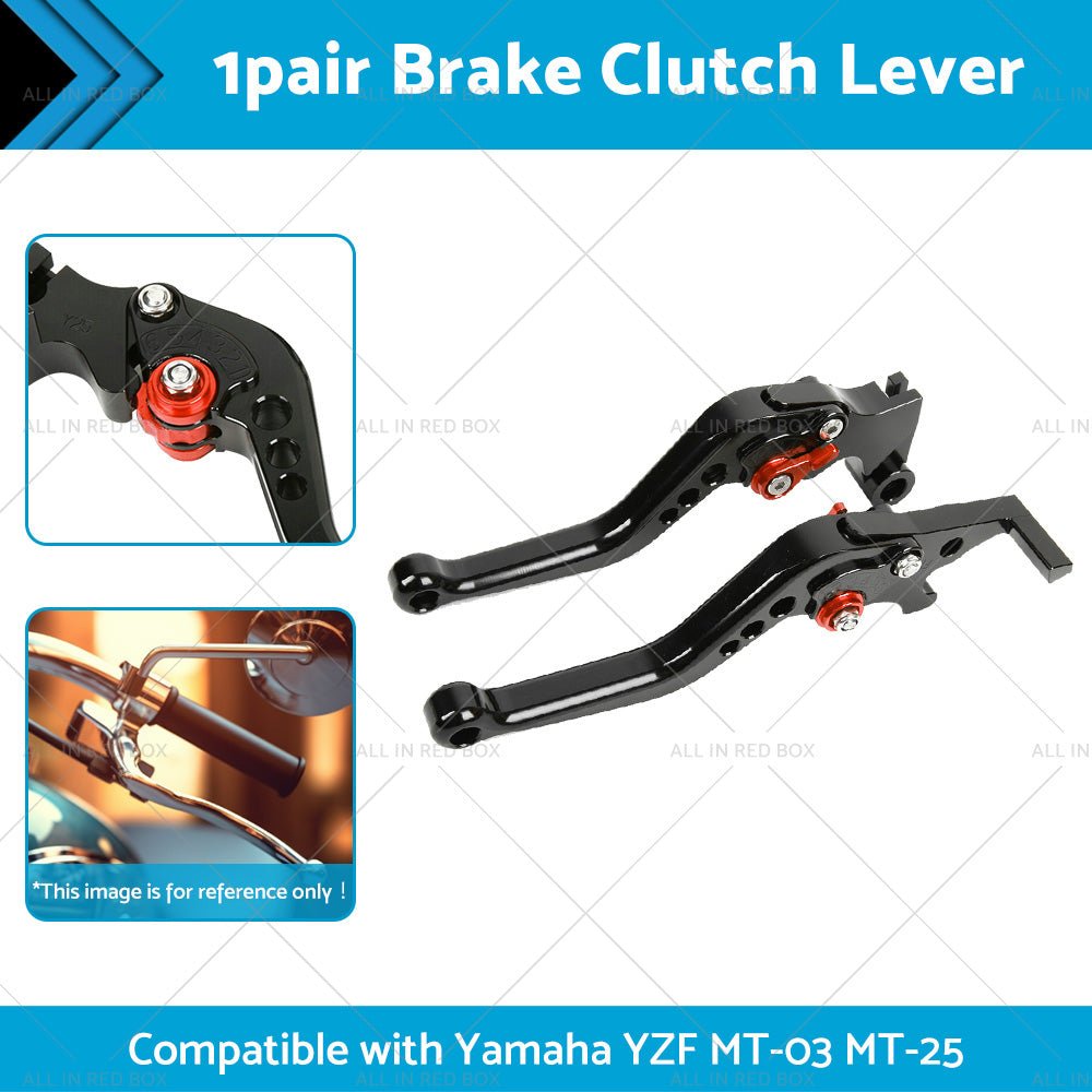 Short Clutch Brake Levers CNC Suitable for Yamaha YZF R3 R25 MT03 MT25 2014 - 2021 - Frazy's Auto Parts