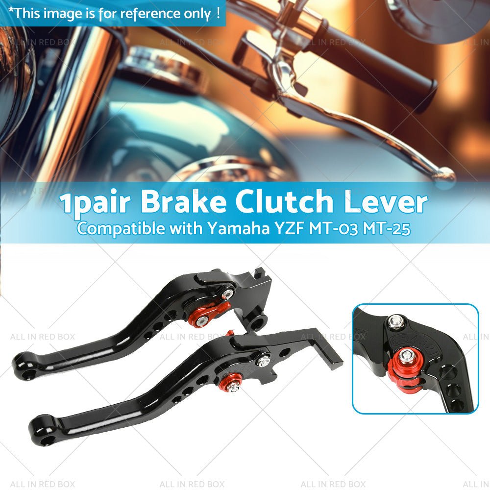 Short Clutch Brake Levers CNC Suitable for Yamaha YZF R3 R25 MT03 MT25 2014 - 2021 - Frazy's Auto Parts