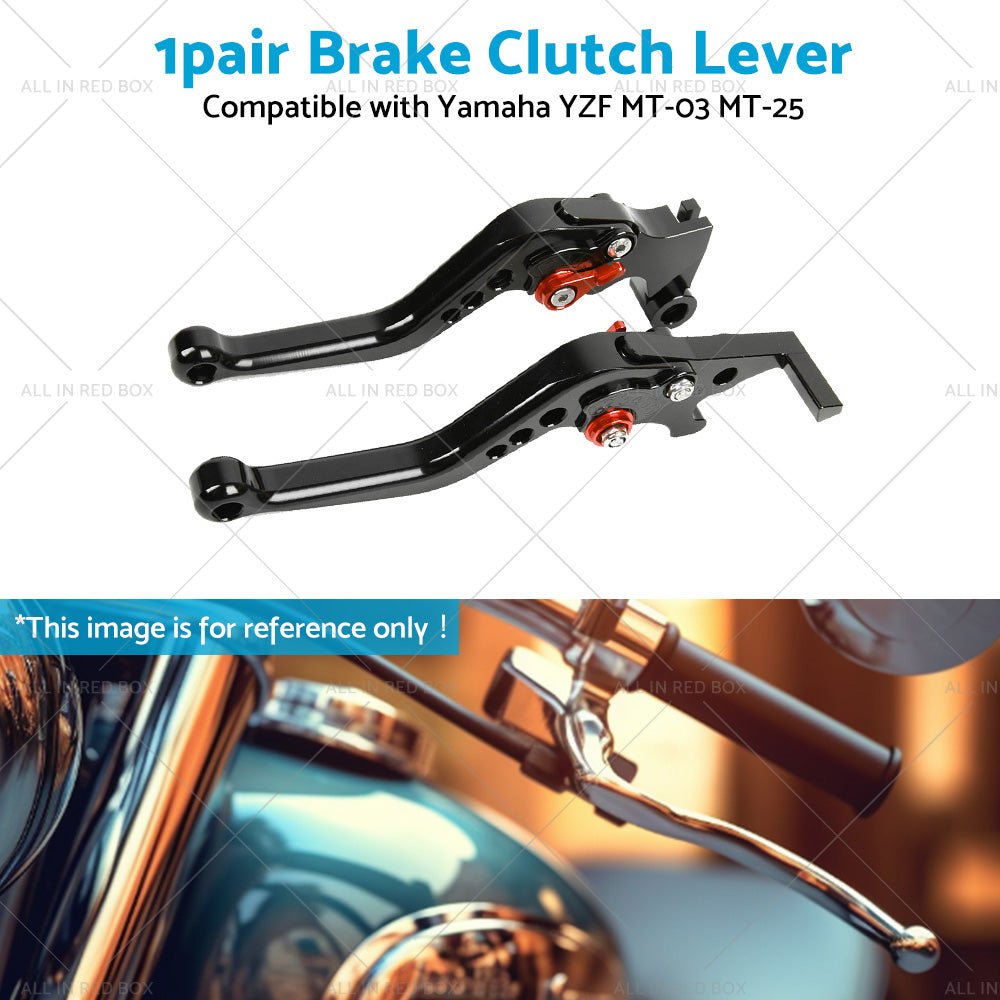 Short Clutch Brake Levers CNC Suitable for Yamaha YZF R3 R25 MT03 MT25 2014 - 2021 - Frazy's Auto Parts
