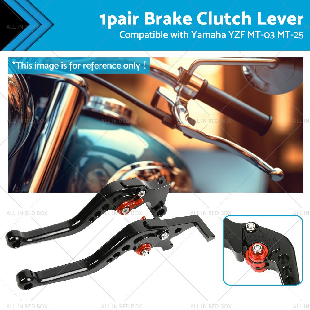 Short Clutch Brake Levers CNC Suitable for Yamaha YZF R3 R25 MT03 MT25 2014 - 2021 - Frazy's Auto Parts