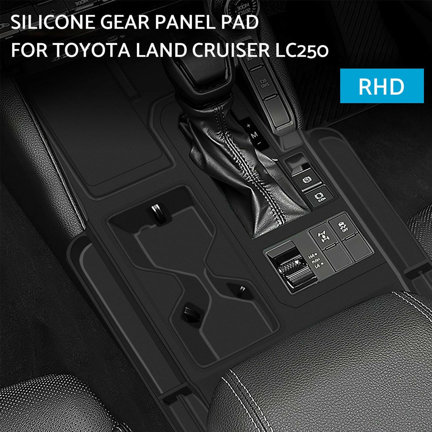 Silicone Rubber Gear Shift Panel Trim Suitable For Toyota Prado LC250 2024 - 2025 RHD - Frazy's Auto Parts