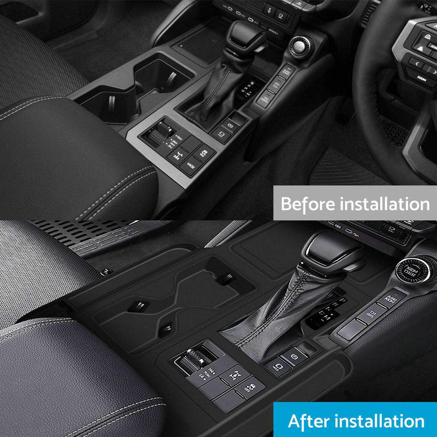 Silicone Rubber Gear Shift Panel Trim Suitable For Toyota Prado LC250 2024 - 2025 RHD - Frazy's Auto Parts