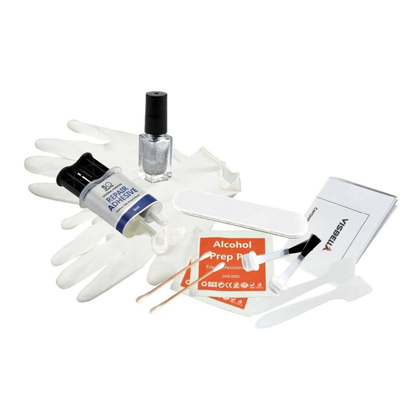 Silver Alloy Wheel Rim Scratch Repair Kit Tool Set Suitable For Car Kerb Damage - Frazy's Auto Parts