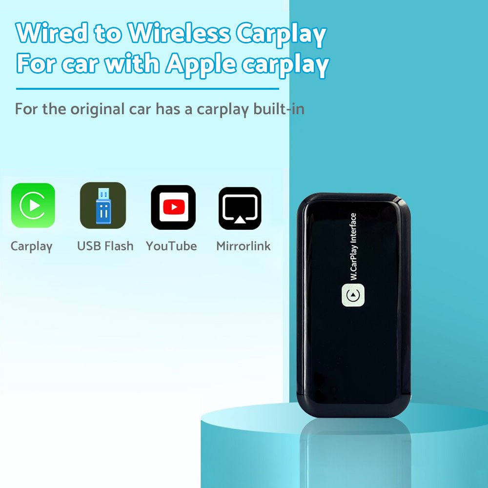 Smart 5G Wifi Carplay Dongle Wired to Wireless Car play USB Adapter Mirror link - Frazy's Auto Parts