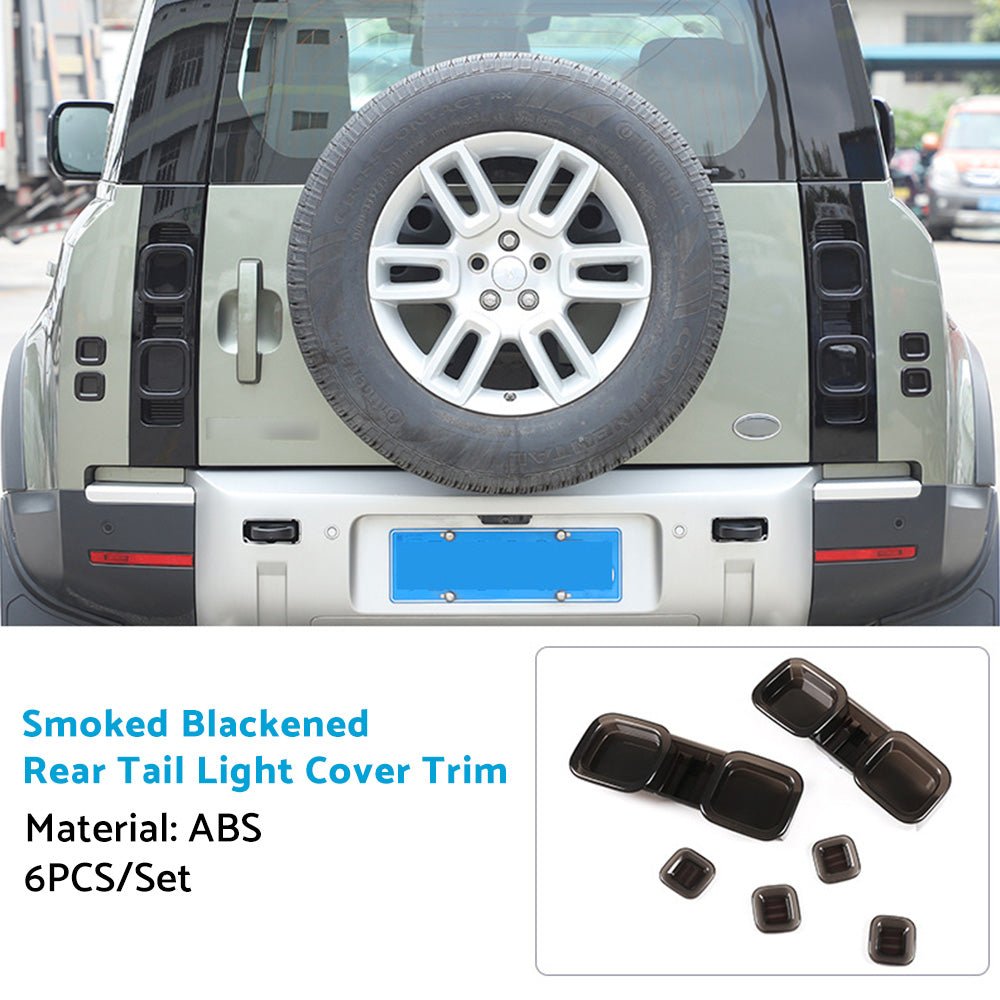 Smoked Blackened Tail Light Cover Suitable For Land Rover Defender 90 110 20 - 22 - Frazy's Auto Parts