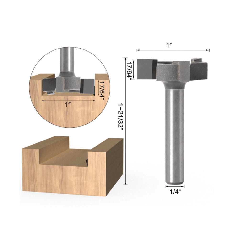 Spoilboard Surface Planing CNC Router Bit 1 or 4 inch Shank Planer Surfacing Cleaning - Frazy's Auto Parts