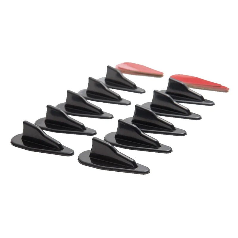 Spoiler Roof Wing Air Vortex Generator Set of 10 Diffuser Shark Fin Kit Suitable For Car - Frazy's Auto Parts