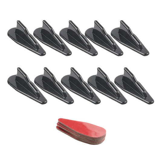 Spoiler Roof Wing Air Vortex Generator Set of 10 Diffuser Shark Fin Kit Suitable For Car - Frazy's Auto Parts