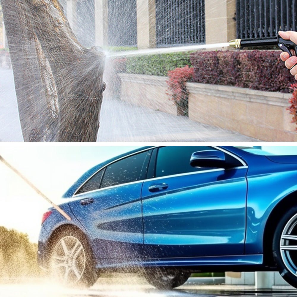 Stainless High Pressure Water Hose Spray Nozzle Washer Clean Home Window Garden - Frazy's Auto Parts