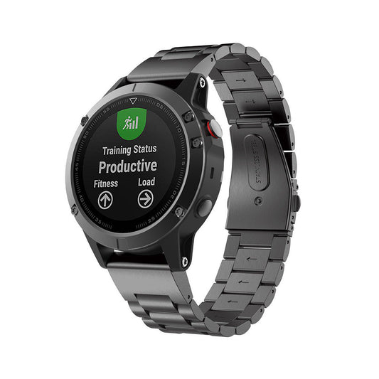 Stainless Steel Strap Quick Fit Watch Band Suitable For Garmin Fenix 5 6 22mm - Frazy's Auto Parts