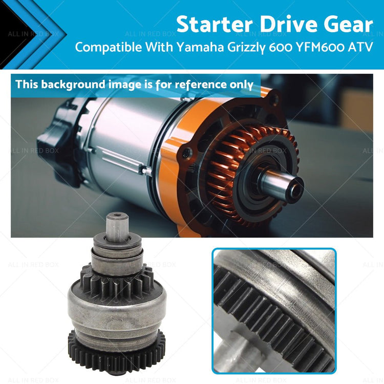 Starter Drive Gear Suitable For YAMAHA GRIZZLY 600 YFM600 1998 - 2001 ATV - Frazy's Auto Parts