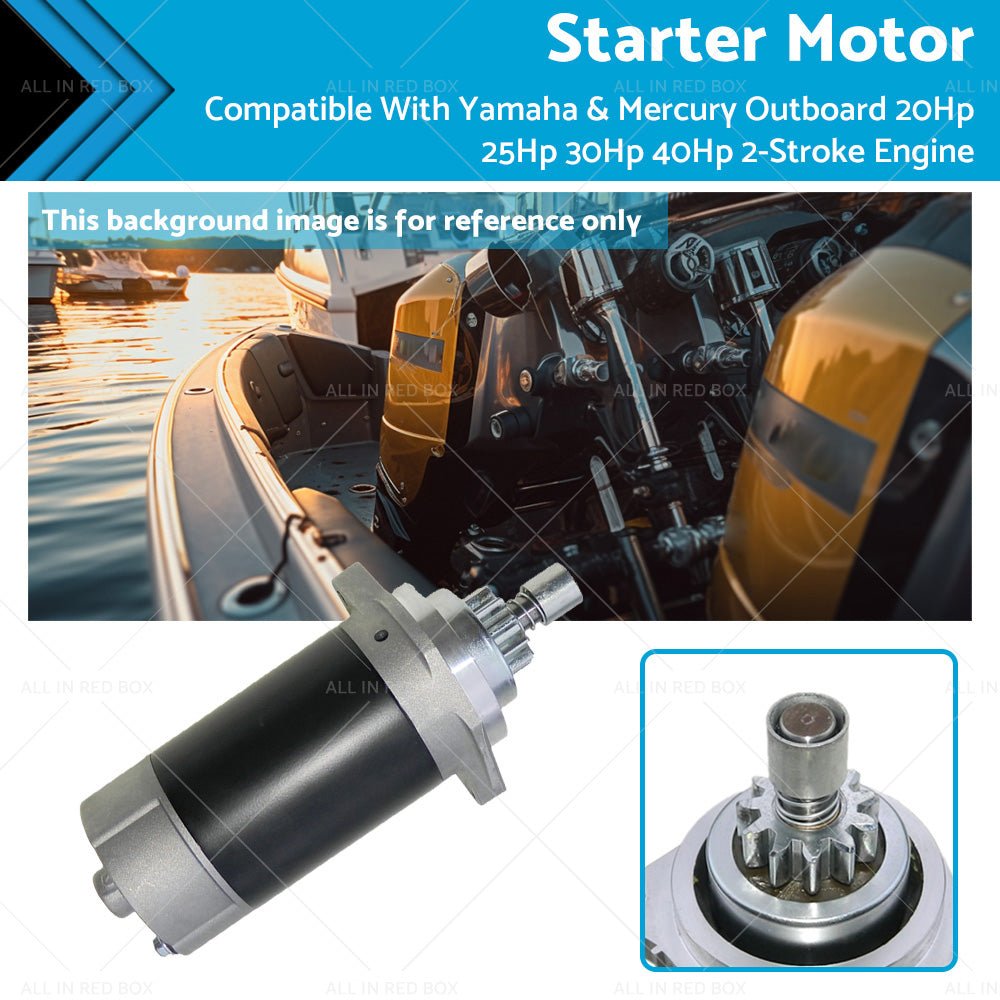 Starter Motor Suitable For Yamaha Mercury Outboard 20Hp 25Hp 30Hp 40Hp 2 - Stroke - Frazy's Auto Parts