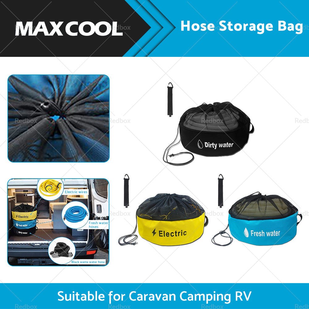 Storage Bag Caravan Camping RV Cable Organizer Water Hose Electrical Cords - Frazy's Auto Parts